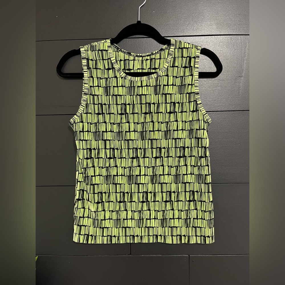 Retro Gauze Stretch Textured Women’s Tank Top Sz M EUC